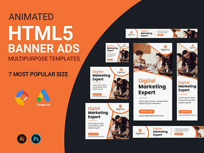 Animated HTML5 Banner Ads | Google Banner Ads | Banner Ads ads banner animated banner animated banner set animated html5 banner ads banner ads banner design business banner display ads google ads google display ads google web designer graphic design html5 banner ads html5 banner advertising html5 banner marketing web banner