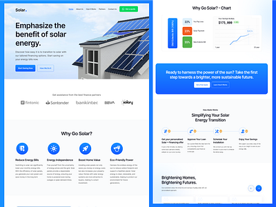 Sunshine Solutions: Illuminate Your World with Solar Power branding graphic design ui web design web development wordpress
