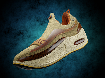 A Sport Shoe made in Blender 3d graphic design