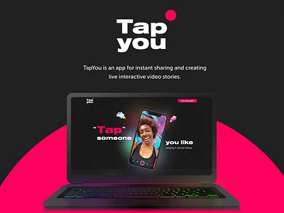 Tap You app app branding design landing logo ui web