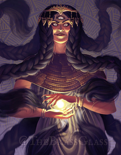 She's got power digital painting fantasy illustration sorceress witch