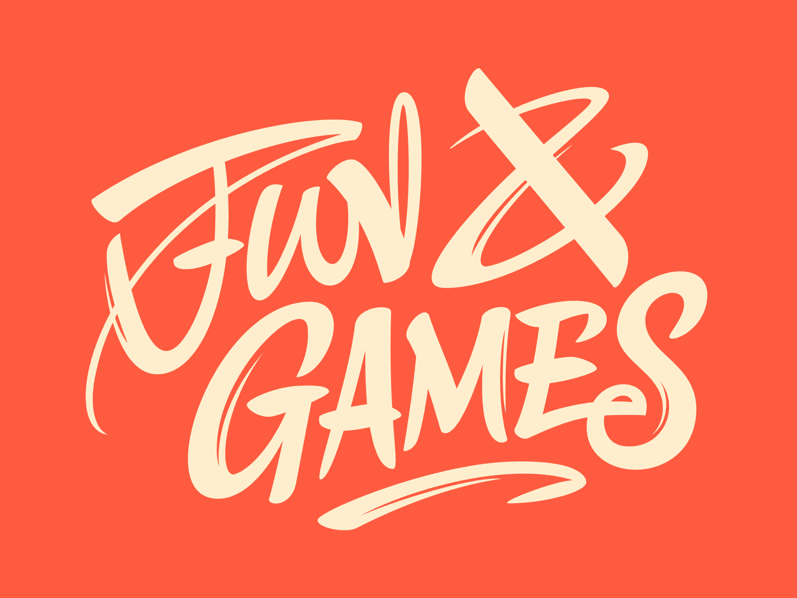 Fun & Games – clothing print clothing design illustration lettering merch prints sketch typography