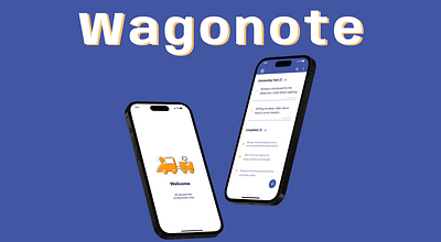 Wagonote Case Study app case study design note taking app productivity app ui uiux case study ux