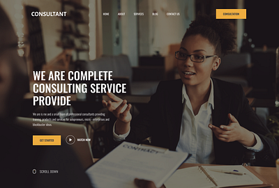 Website design for Consulting company design figma ui ux web