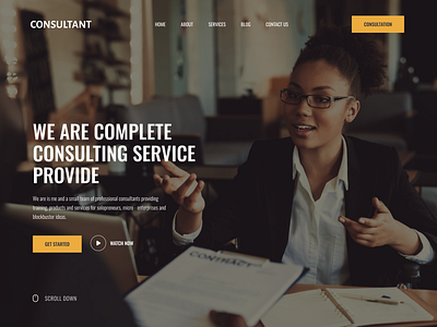 Website design for Consulting company design figma ui ux web