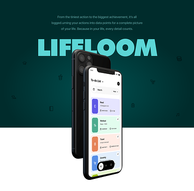 LifeLoom branding interaction mobileapp problem statement ui usability user experience