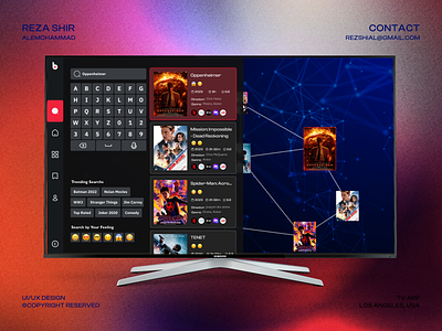 TV App UI Kit Design Project branding design graphic design identity ui ux visual visualidentity