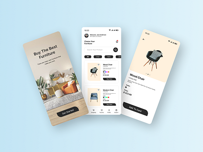 Furniture App UI Design app design app ui creative ui design digital product experience design figma app design furniture furniture app design furniture ui interface design modern app design product design ui design ui ix deisgn ui ux user experience design user friendly design user interface design ux design web design