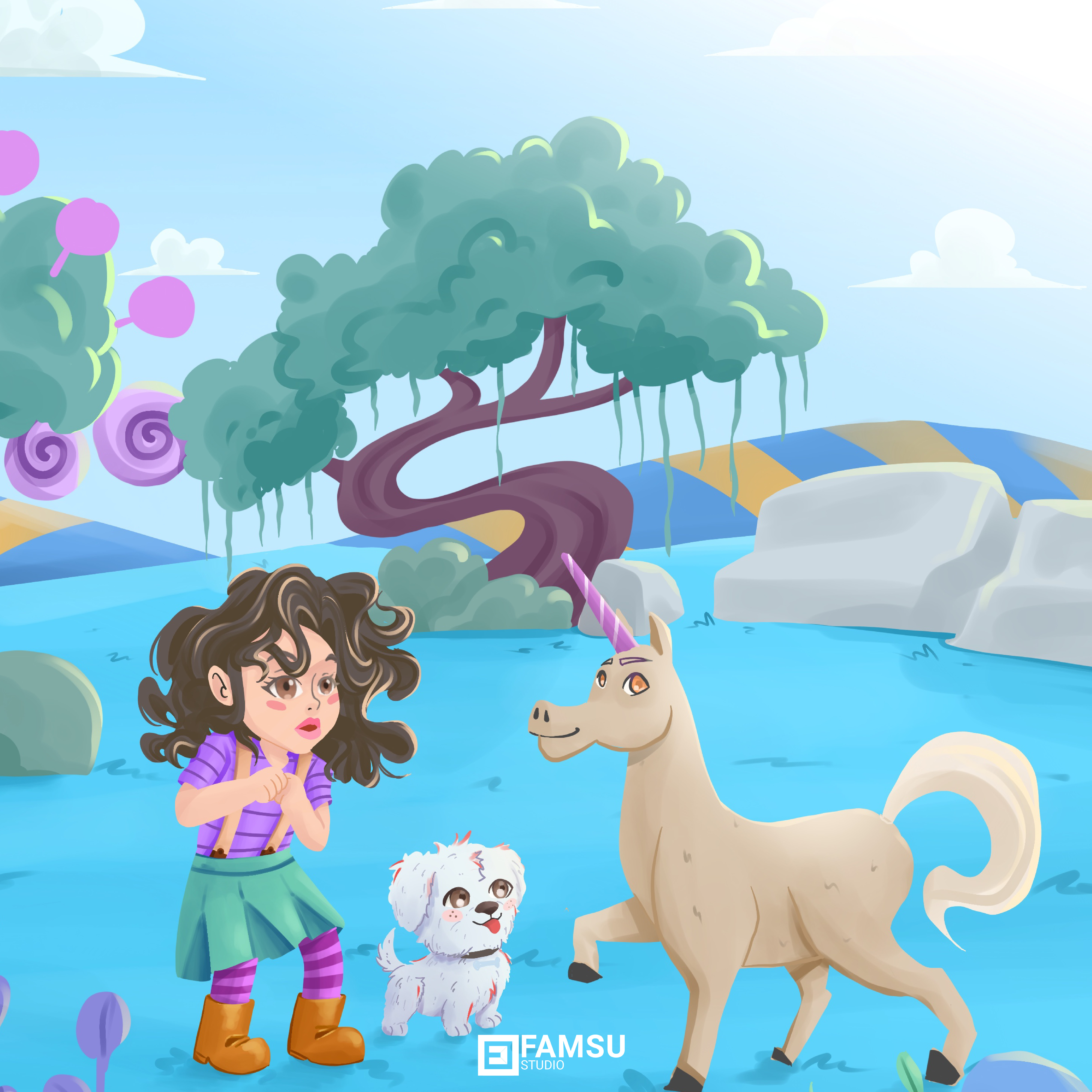 Bow Wow Children Book Illustration