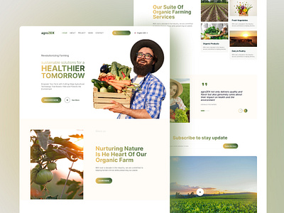 Agriculture Farm Landing Page agriculture farm agro app agro farm landing page agro website dashboard dashboard design design farm app farm landing page landing page design product design saas ui ui design ui ux