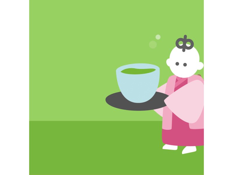 Tea Carrying Doll aftereffects animation character animation design greentea japan karakuriningyo marionette teacarryingdolll