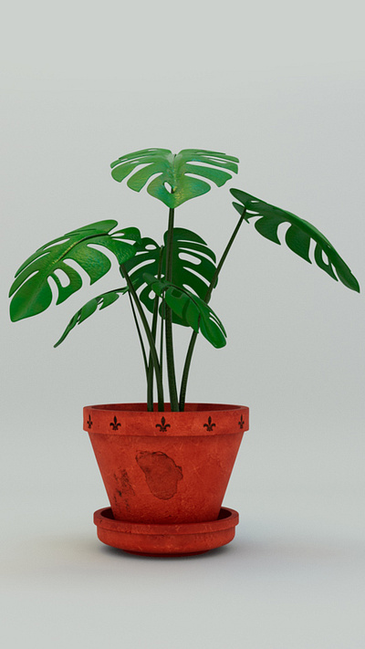 3D Plant 3d 3d artist animation blender design graphic design lighting maya modeling plant pots