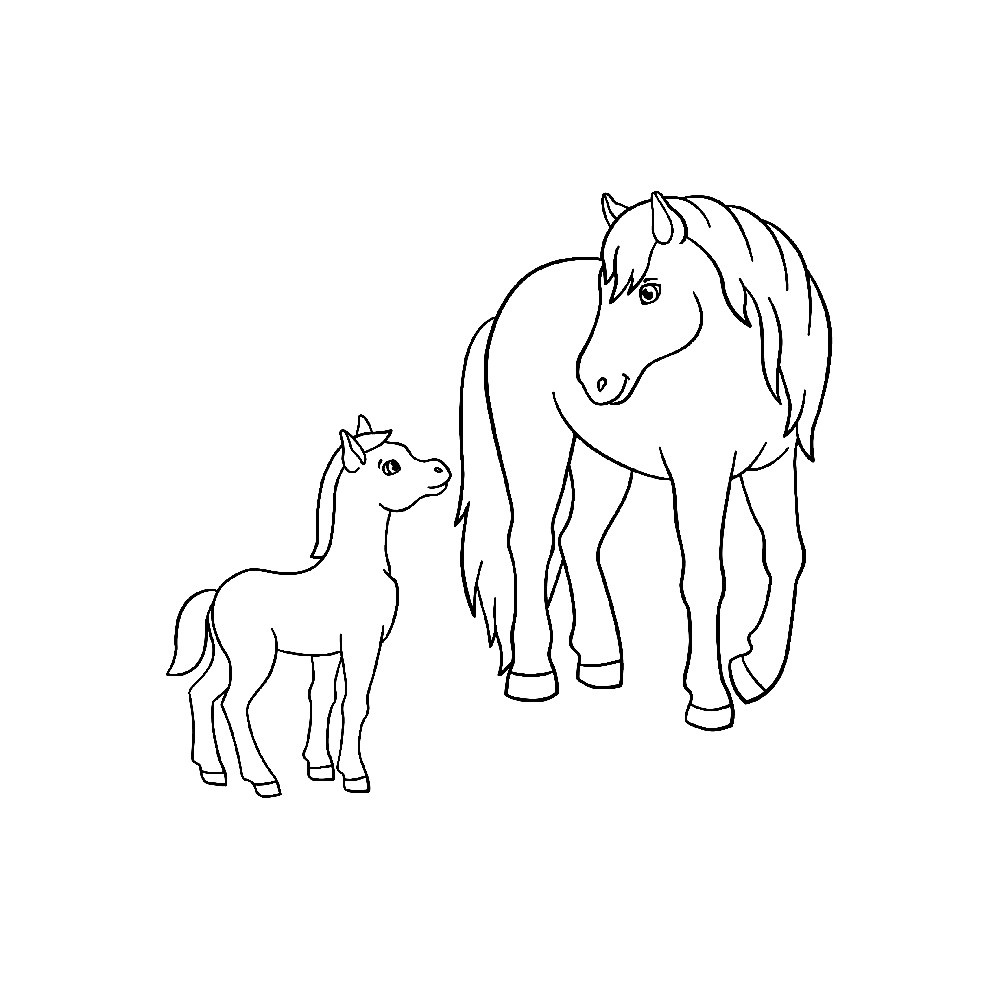 Top 55 Free Printable Horse Coloring Pages Online by Coloringus.com on ...