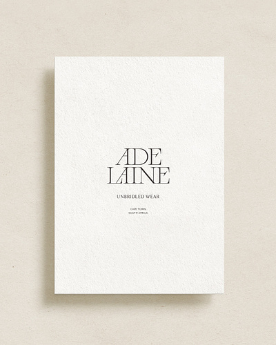 Adelaine - Unbridled Wear, Brand Identity branding design graphic design logo typography