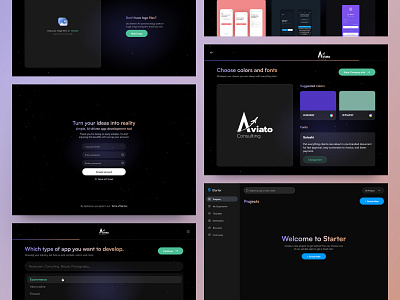 Starter App's On-Boarding appdevelopment branding starterapp startup ui uiuxdesign