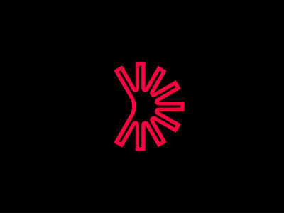 Logo concept - circular radiance circular letter radiance rays