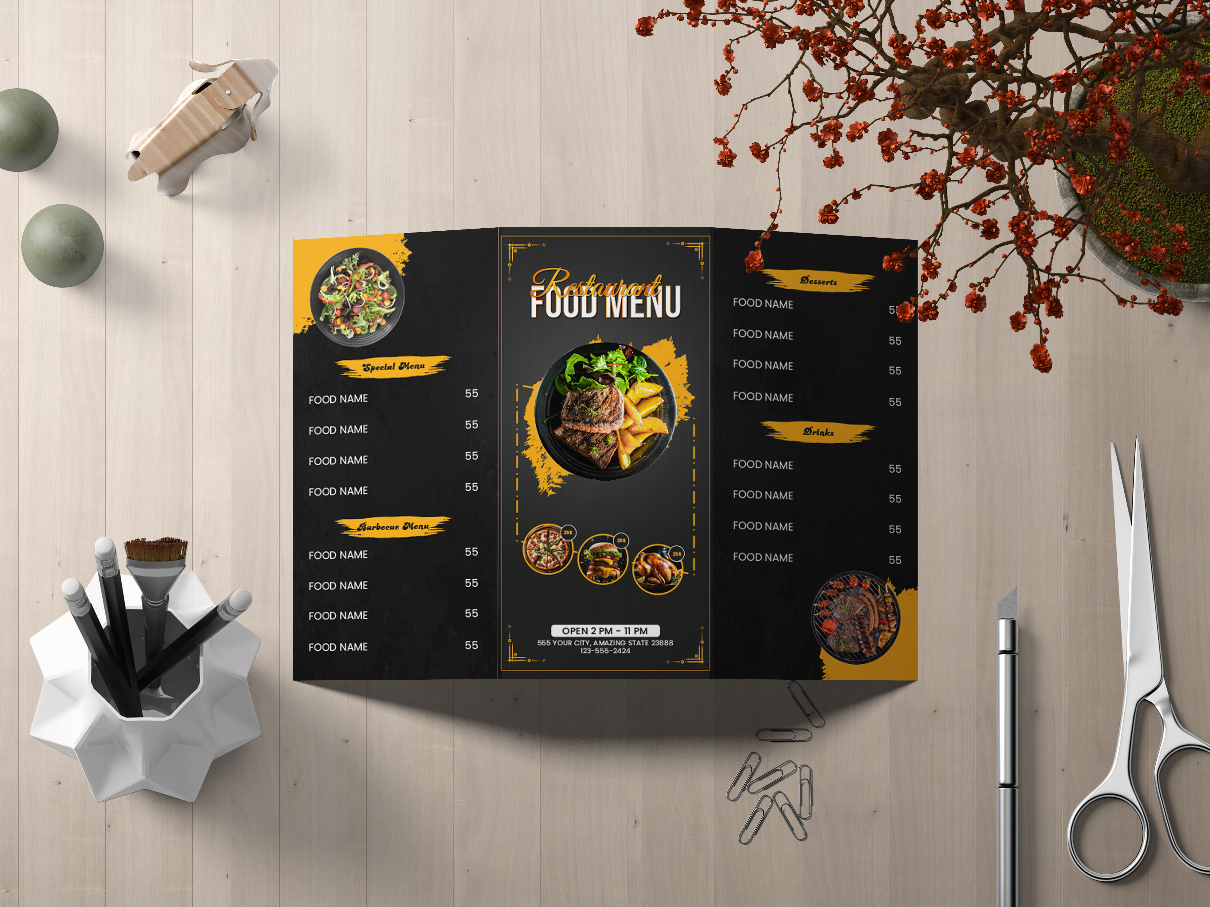 Example of Restaurant Menu Design