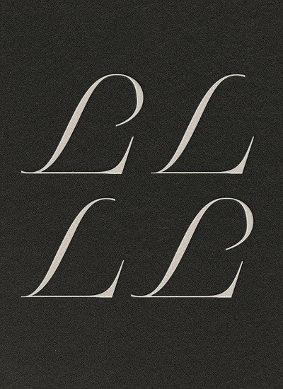 Custom Type Design "L" branding design graphic design logo typography
