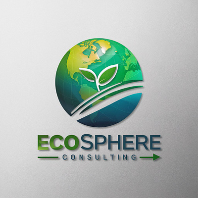 EcoSphere Consulting app atmosphere branding consulting design ear earth environment graphic design illustration logo typography ui ux vector