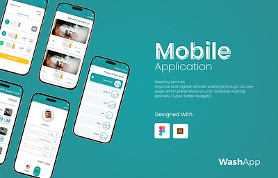 WashAPP | UI/UX Mobile App app app design application car car service car washing design flat icon list login mobile app mobile design page design sign up ui uiux uiux mobile ux wash