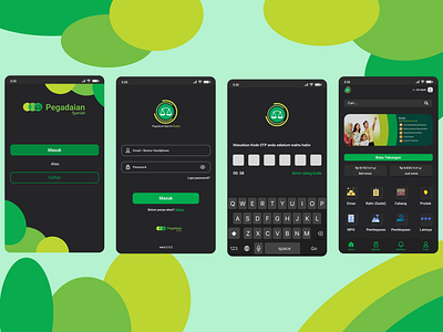 Pegadaian App Redesign app mobile design ui ui design uiux design ux