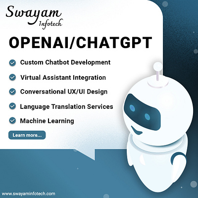OpenAI / ChatGPT development Services - Swayam Infotech ai chatgpt technology