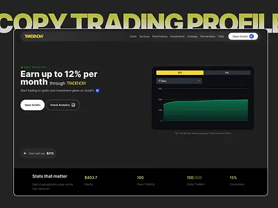 Copy Trading Profile - UI Design