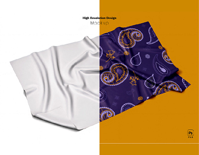 Realistic Silk fabric Mockup free mockups