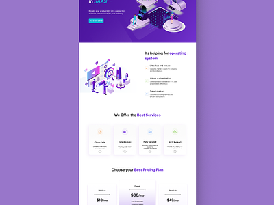 A Saas Landing Page