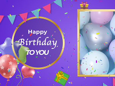 Birthday template 2d 2d animation ae after eefects animation birthday birthday template motion motion graphics template