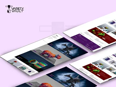 Variety Vault ui uiux web design website