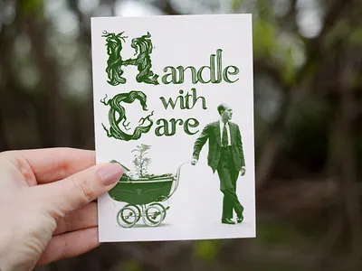 Letterpress card card earthday letterpress printing