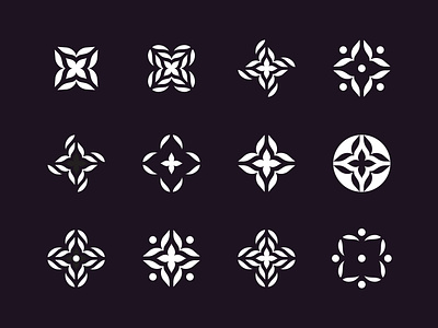 Concept ideas for a Bloom Studio 🌸 bloom branding floral flower logo mark symbol