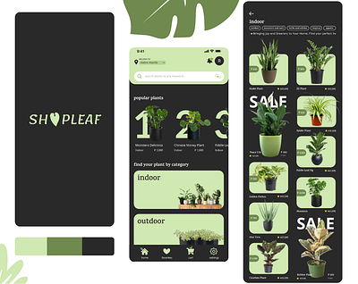 Plant Shop App Concept ui