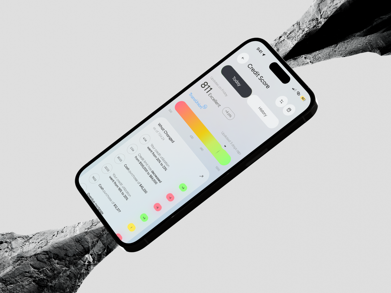 Aella Credit Dashboard - Credit Score SaaS admin ai ai app app app design b2b business credit crm dashboard design finance finte mobile mobile app product design saas software ui ux