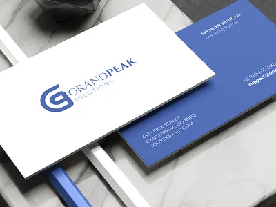 GrandPeak Solutions Brand Identity Design brand design brand identity branding design graphic design identity illustration logo logo design product design typography vector visual design visual identity