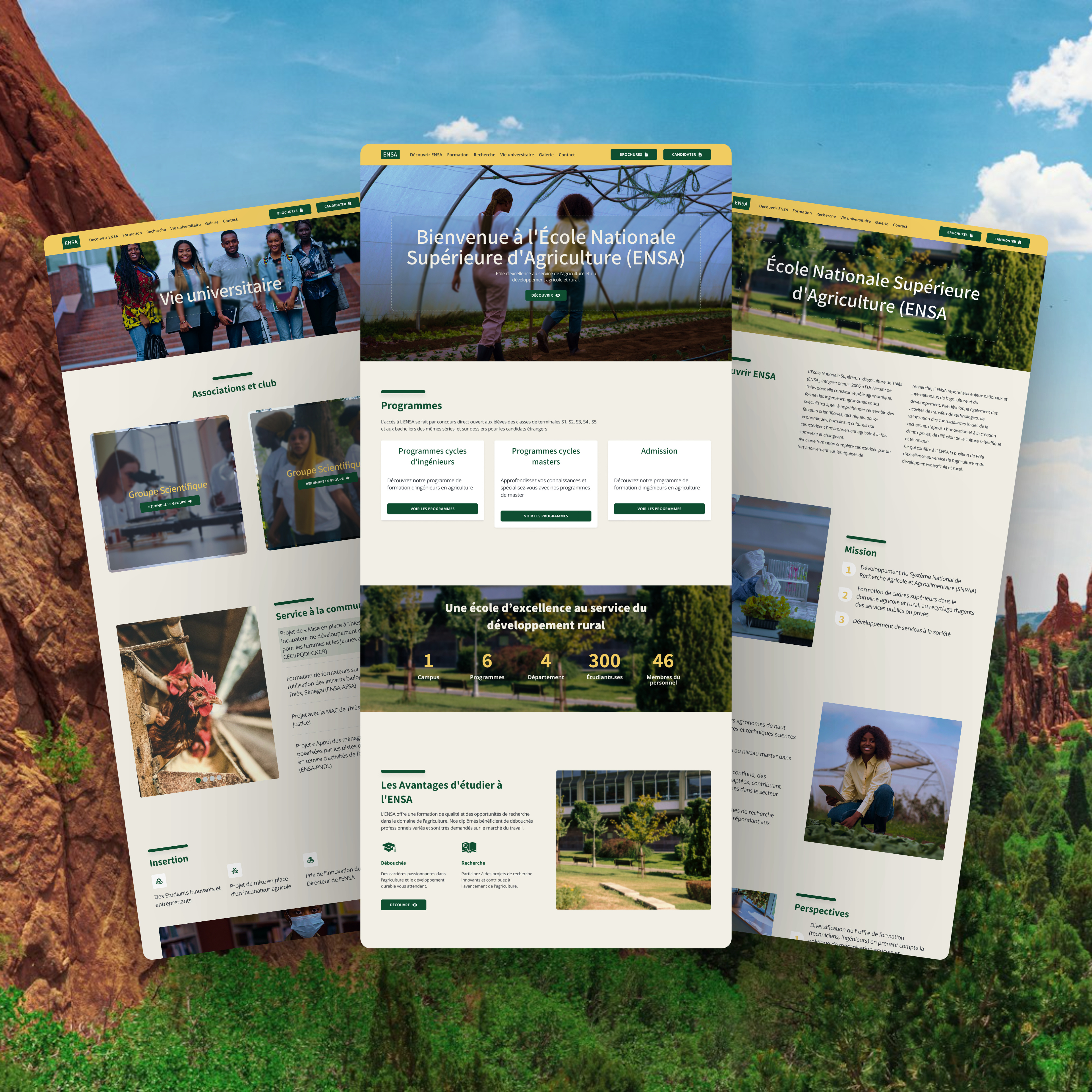 Example of L'Avenir de l'Éducation Agricole : Maquette de Site Web🌾🎓