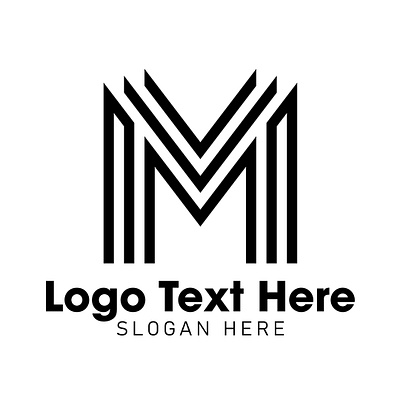 Modern Minimalist M Logo Collection 3d graphic design logo design letter m motion graphics