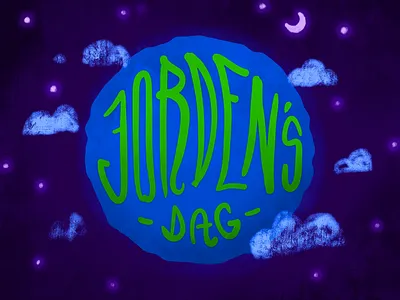 Jordens dag 🌍 earth earth day handlettering illustration jord lettering stickermule