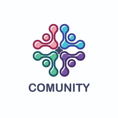 Comunity app branding design graphic design illustration logo typography ui ux vector