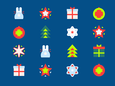 New Year Icons for Internet Provider graphic design icon icons new year present ui