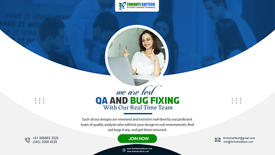 QA And Bug Fixing animation branding logo ui
