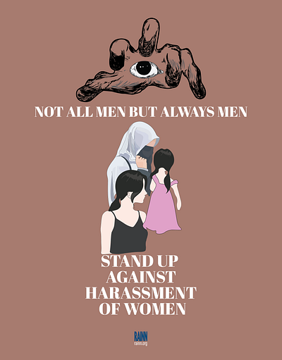 Poster Design on Harassment graphic design illustration typography vector
