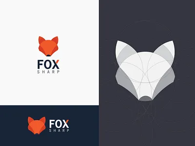 Modern fox logo branding design fox graphic design logo