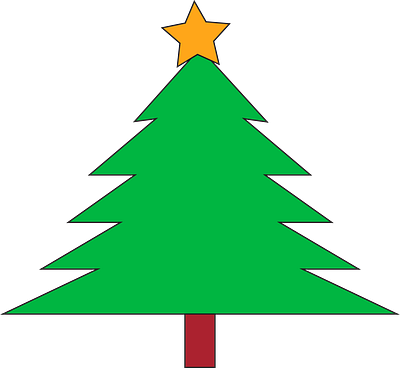 Christmas Tree graphic design illustration