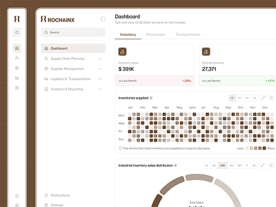 Sidebar - Expand & Collapse // Rochainx admin analytics chart dashboard dashboard design data visualization inventory logistics platform product design reports saas saas product shipping shipping management sidebar sidebar ui supply chain supply distribution transportation