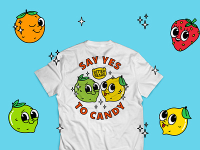Gummy Bear T-Shirt Design branding fruit gummy bear illustration merch swag tshirt