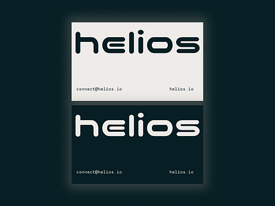 Helios brand design branding business card design design graphic design marketing collateral typography