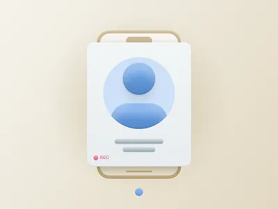 Take a selfie. illustration image mockup profile selfi