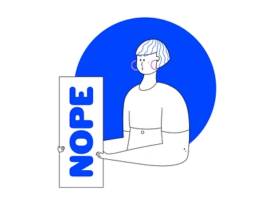 NOPE to climate change climatechange earthday illustration nope rebound shirtdesign stickermule